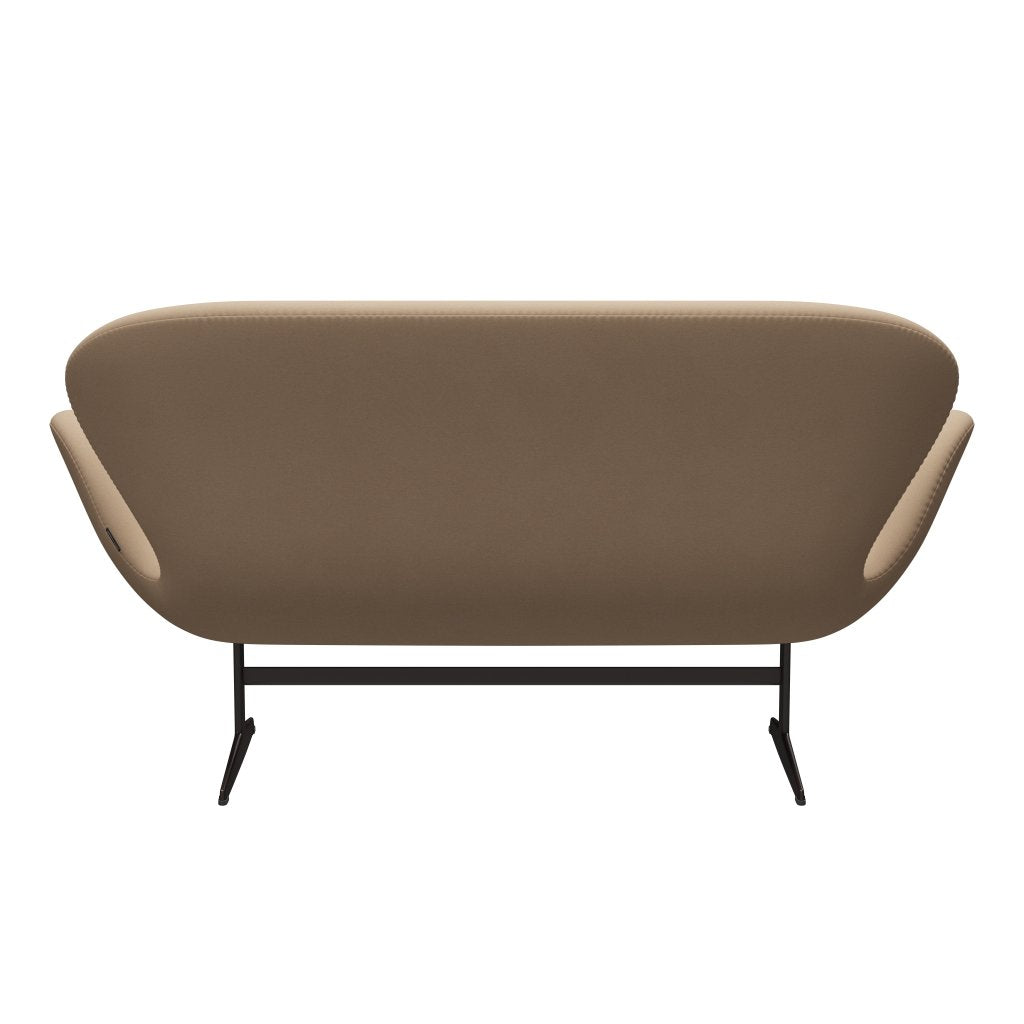 [product_category]-Fritz Hansen Swan Sofa 2 Seater, Brown Bronze/Comfort Beige (61003)-Fritz Hansen-3321-C61003-BBBASE-FRI-4