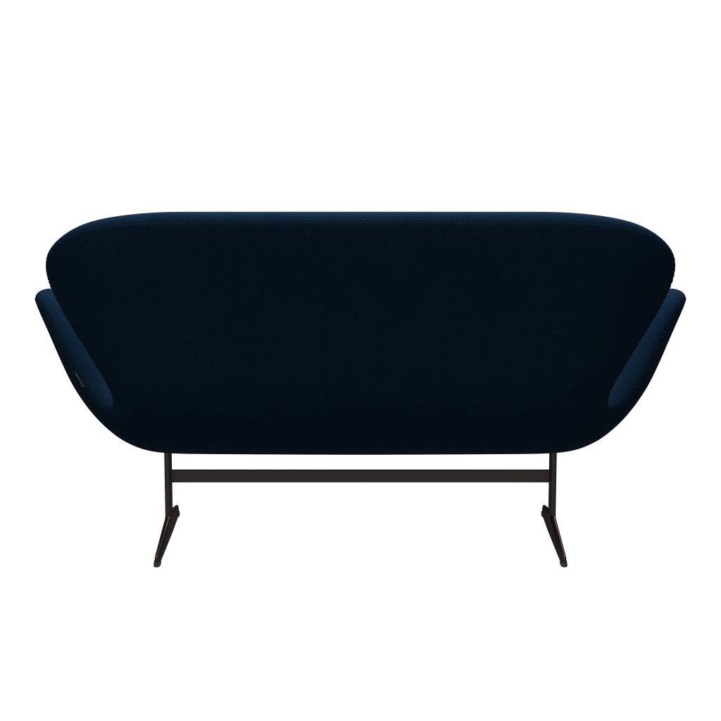 [product_category]-Fritz Hansen Swan Sofa 2 Seater, Brown Bronze/Comfort Black/Dark Grey-Fritz Hansen-3321-C09075-BBBASE-FRI-4