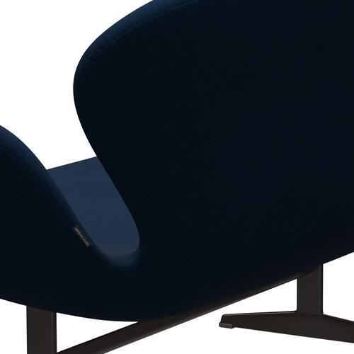 [product_category]-Fritz Hansen Swan Sofa 2 Seater, Brown Bronze/Comfort Black/Dark Grey-Fritz Hansen-3321-C09075-BBBASE-FRI-5