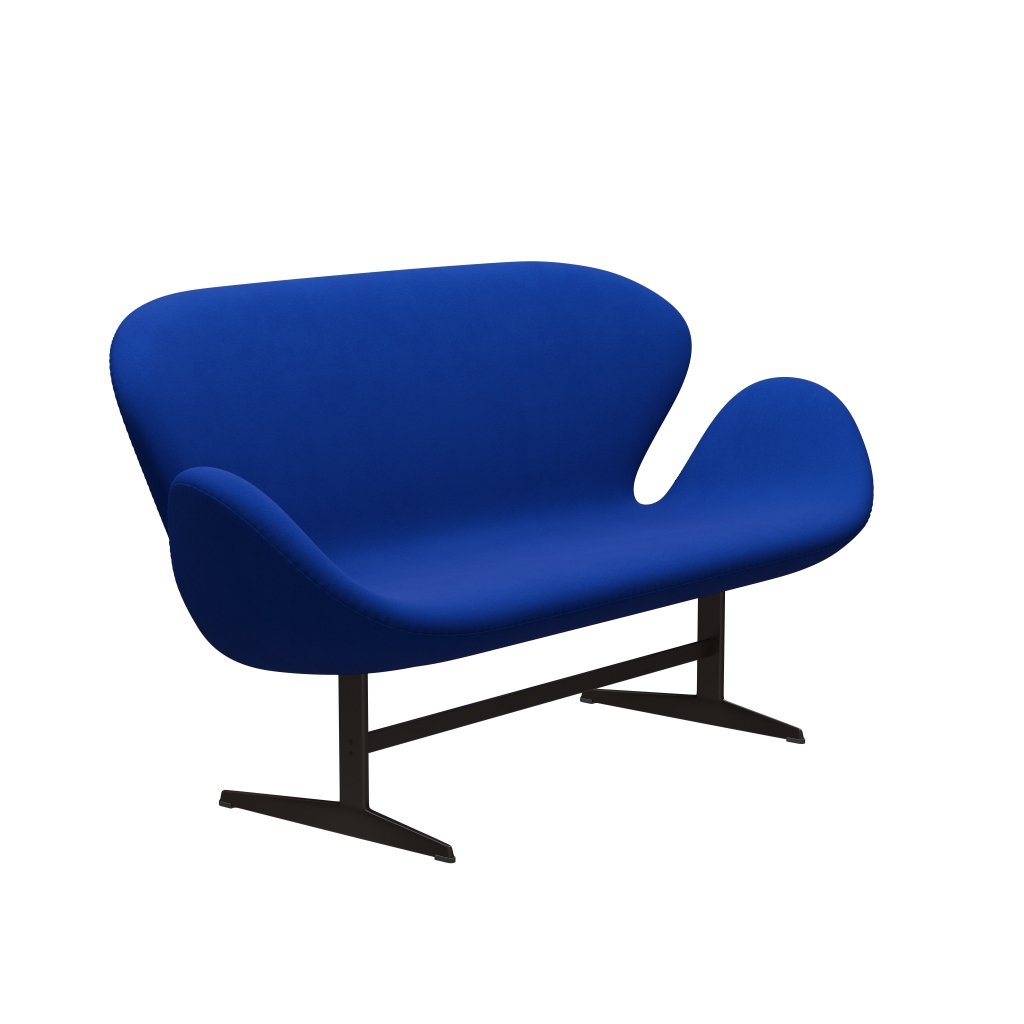 [product_category]-Fritz Hansen Swan Sofa 2 Seater, Brown Bronze/Comfort Blue (00035)-Fritz Hansen-3321-C00035-BBBASE-FRI-2