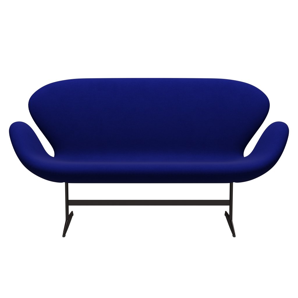 [product_category]-Fritz Hansen Swan Sofa 2 Seater, Brown Bronze/Comfort Blue (66008)-Fritz Hansen-3321-C66008-BBBASE-FRI-1