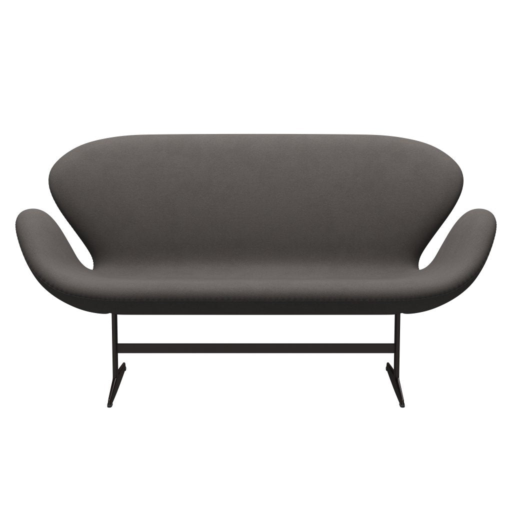 [product_category]-Fritz Hansen Swan Sofa 2 Seater, Brown Bronze/Comfort Dark Grey (60008)-Fritz Hansen-3321-C60008-BBBASE-FRI-1