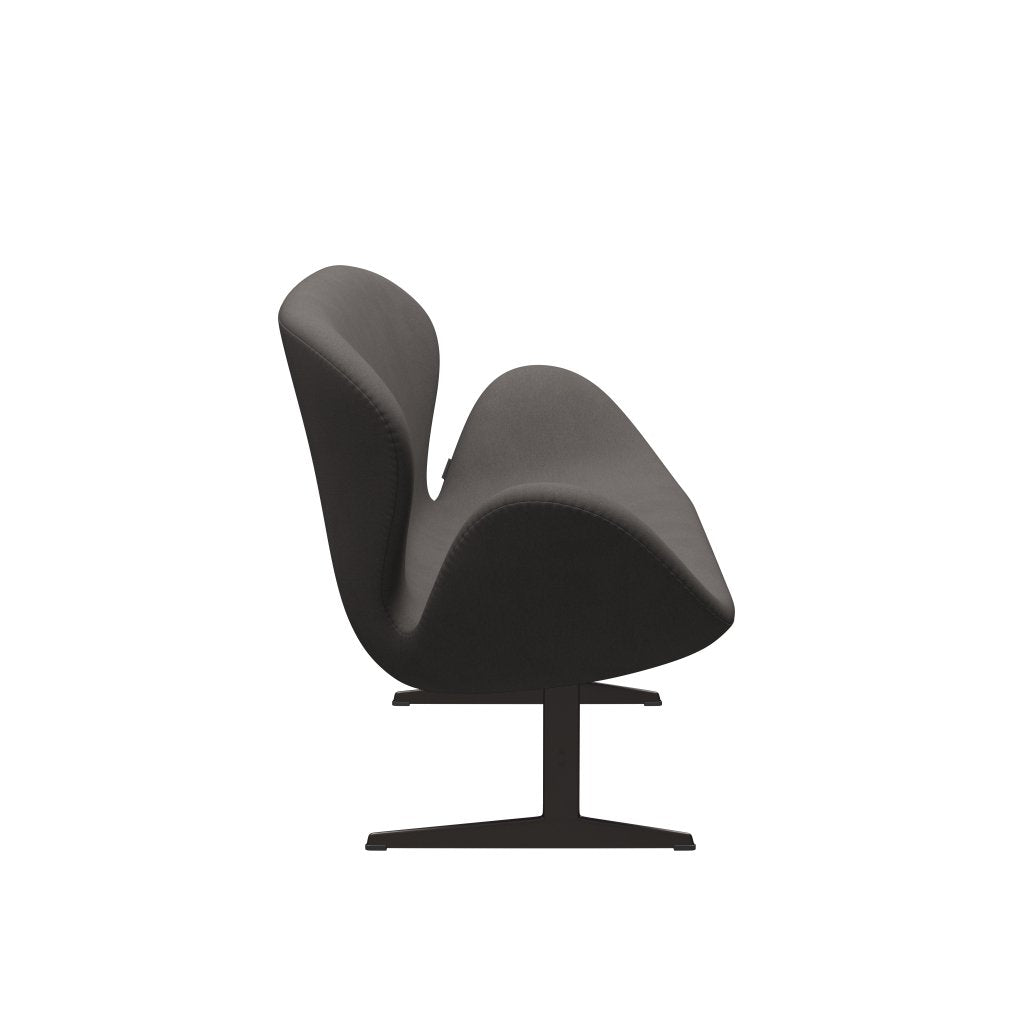 [product_category]-Fritz Hansen Swan Sofa 2 Seater, Brown Bronze/Comfort Dark Grey (60008)-Fritz Hansen-3321-C60008-BBBASE-FRI-3