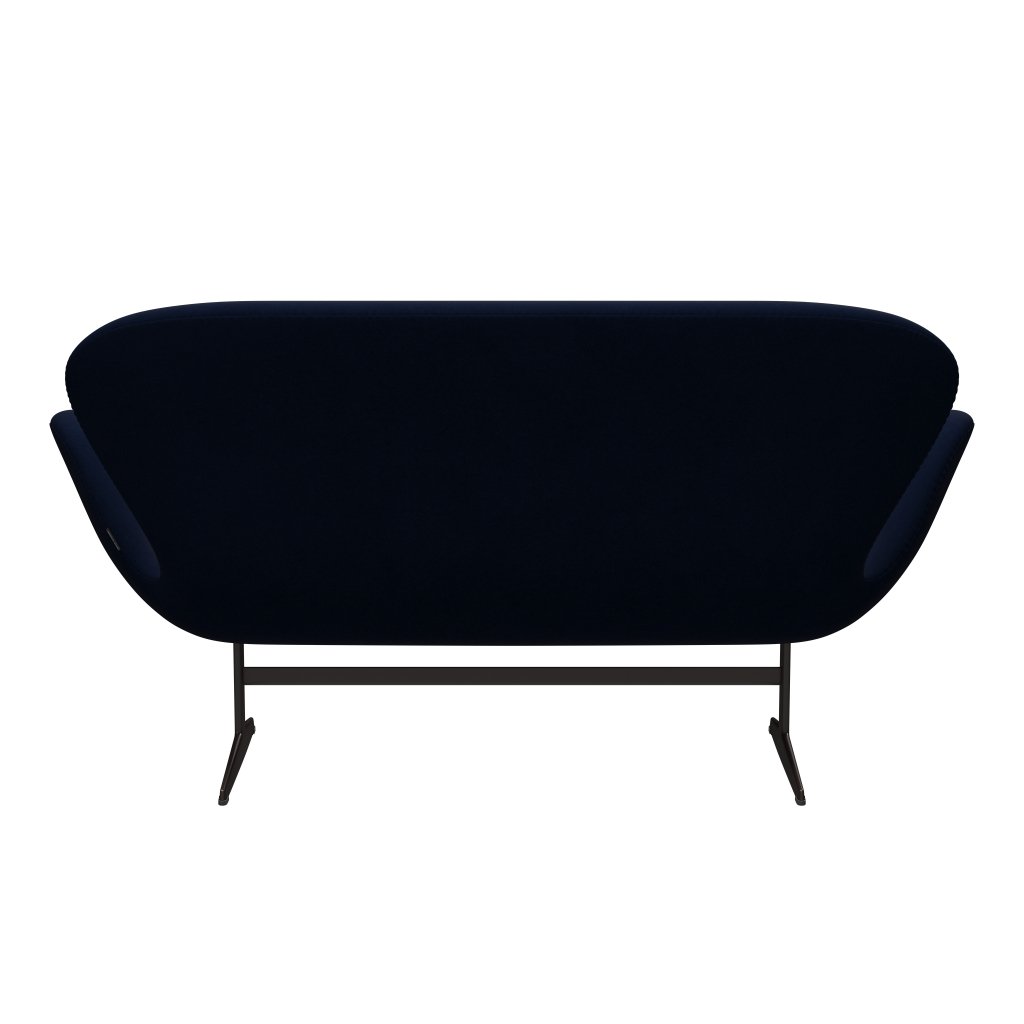 [product_category]-Fritz Hansen Swan Sofa 2 Seater, Brown Bronze/Comfort Dark Grey/Blue-Fritz Hansen-3321-C00040-BBBASE-FRI-4