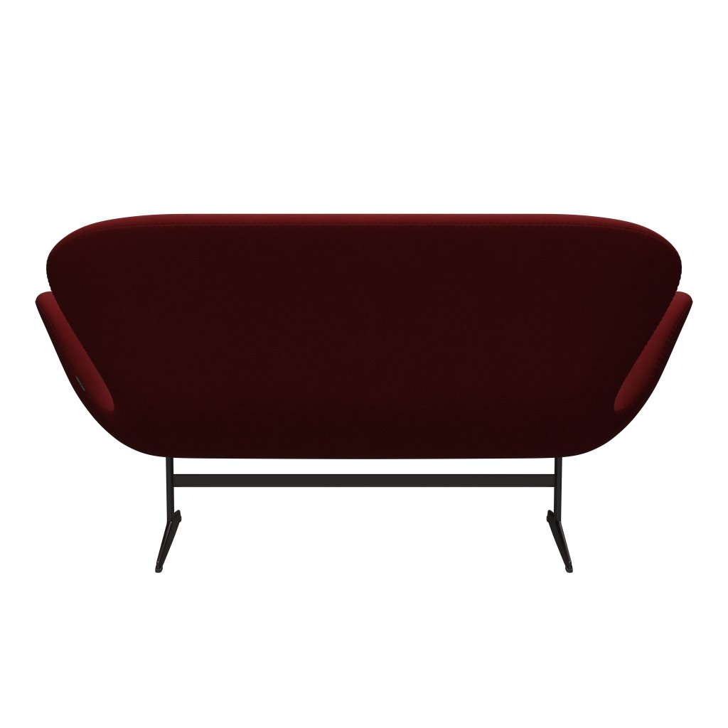 [product_category]-Fritz Hansen Swan Sofa 2 Seater, Brown Bronze/Comfort Dark Red (01153)-Fritz Hansen-3321-C01153-BBBASE-FRI-4