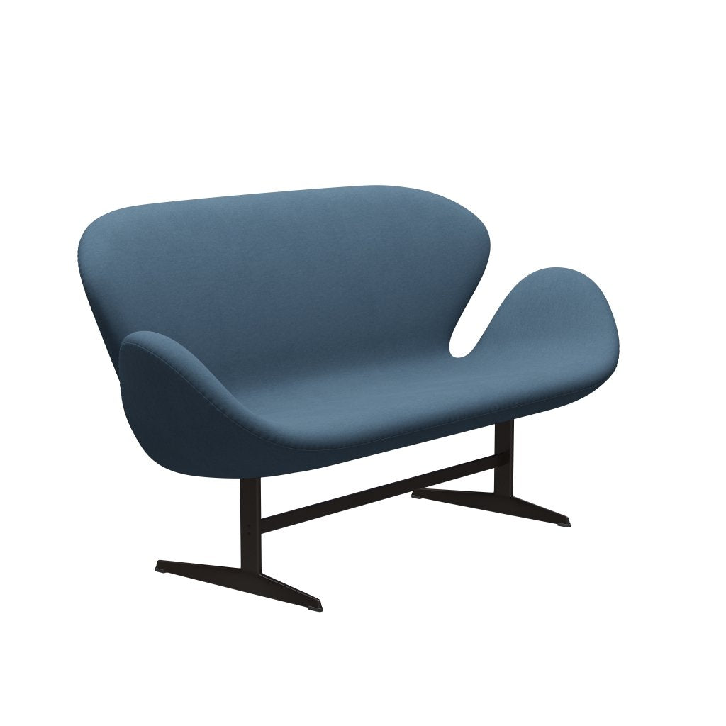 [product_category]-Fritz Hansen Swan Sofa 2 Seater, Brown Bronze/Comfort Grey (01160)-Fritz Hansen-3321-C01160-BBBASE-FRI-2