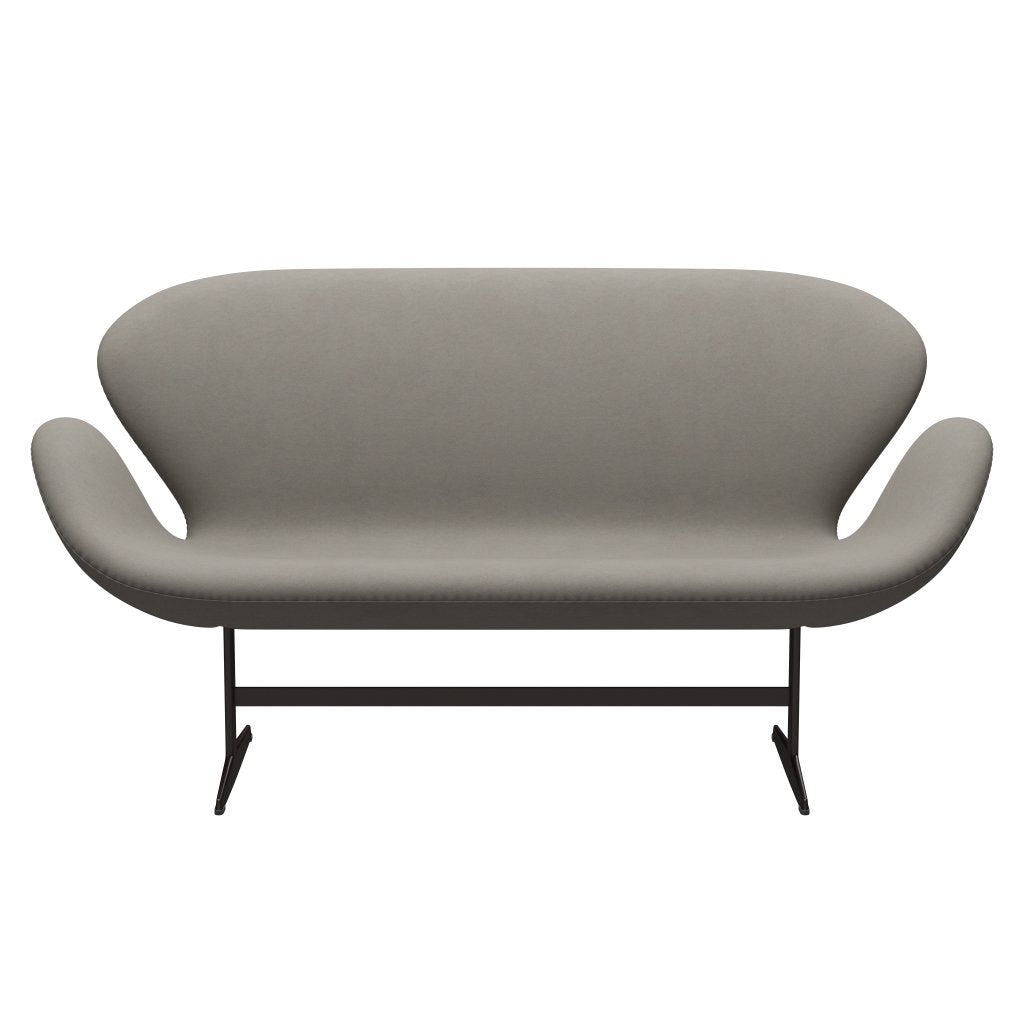 [product_category]-Fritz Hansen Swan Sofa 2 Seater, Brown Bronze/Comfort Grey (60003)-Fritz Hansen-3321-C60003-BBBASE-FRI-1