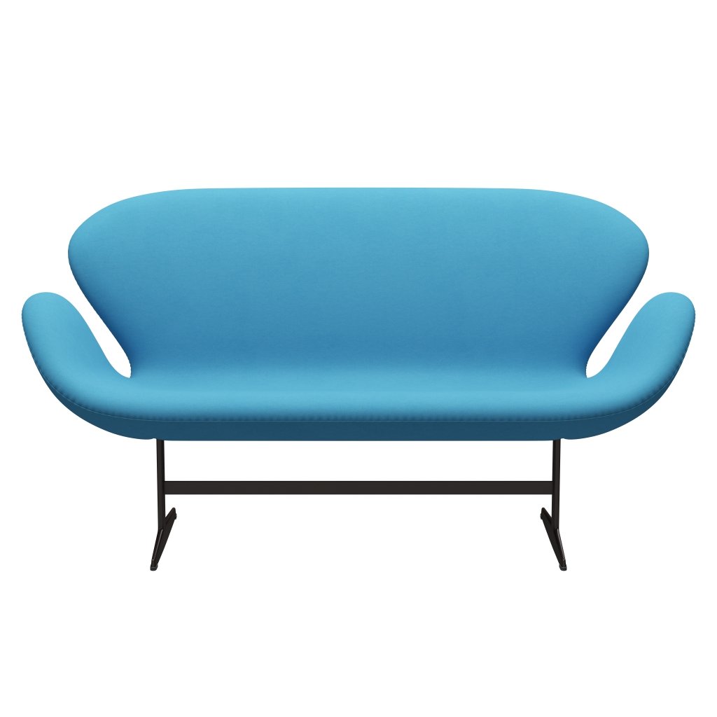 [product_category]-Fritz Hansen Swan Sofa 2 Seater, Brown Bronze/Comfort Light Blue (66010)-Fritz Hansen-3321-C66010-BBBASE-FRI-1