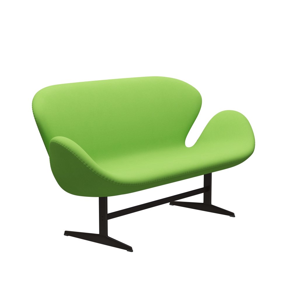 [product_category]-Fritz Hansen Swan Sofa 2 Seater, Brown Bronze/Comfort Light Green (68010)-Fritz Hansen-3321-C68010-BBBASE-FRI-2