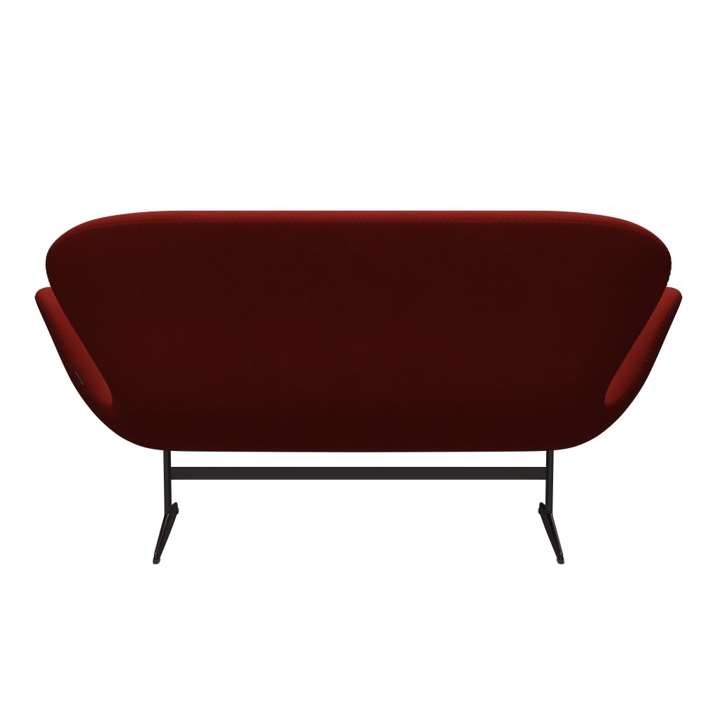 [product_category]-Fritz Hansen Swan Sofa 2 Seater, Brown Bronze/Comfort Rust Red (00028)-Fritz Hansen-3321-C00028-BBBASE-FRI-4