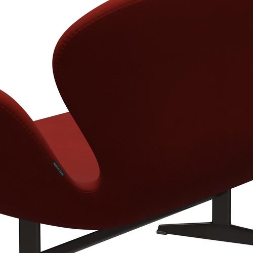 [product_category]-Fritz Hansen Swan Sofa 2 Seater, Brown Bronze/Comfort Rust Red (00028)-Fritz Hansen-3321-C00028-BBBASE-FRI-5