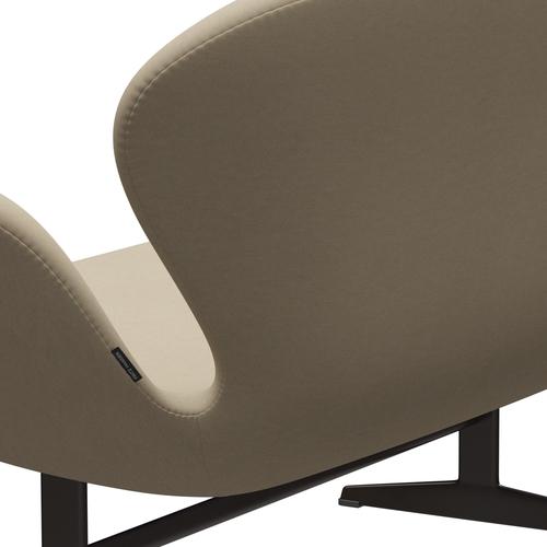 [product_category]-Fritz Hansen Swan Sofa 2 Seater, Brown Bronze/Comfort Sand Light (61002)-Fritz Hansen-3321-C61002-BBBASE-FRI-5
