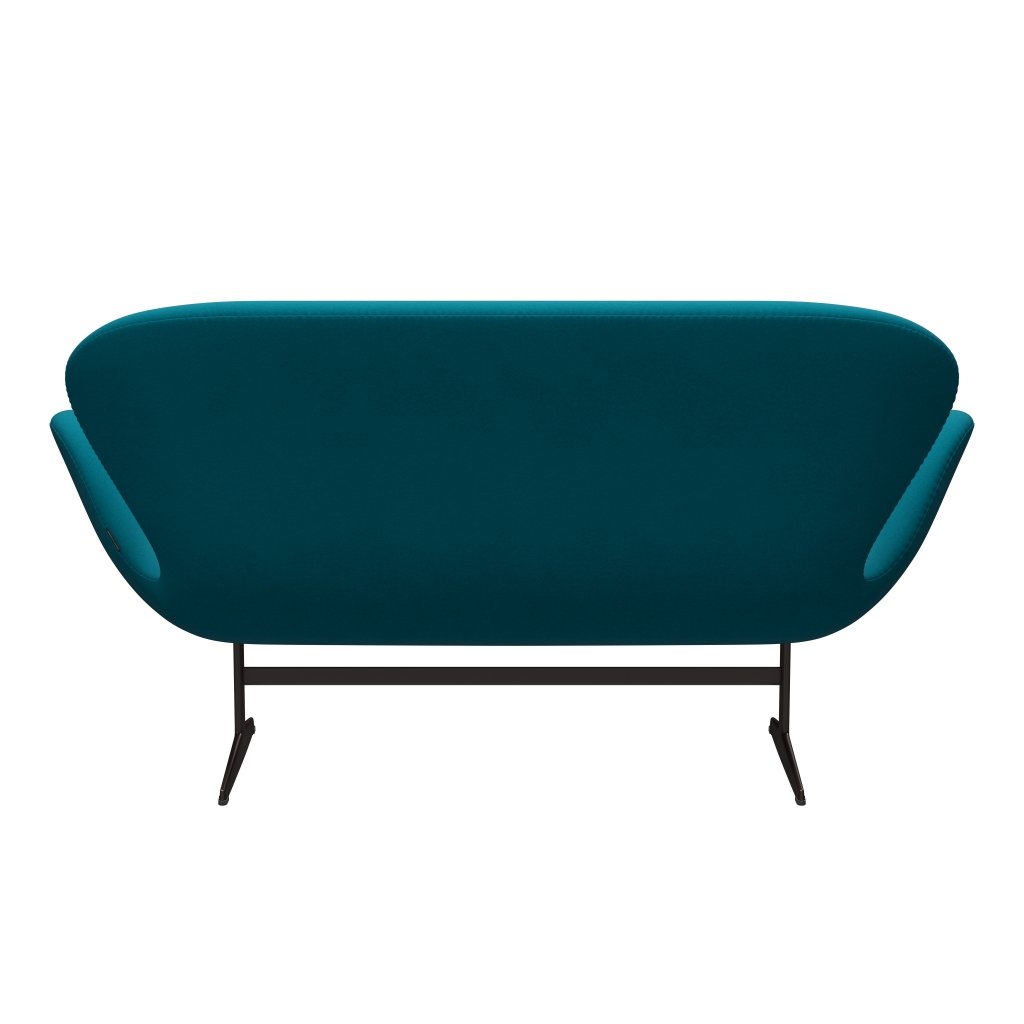 [product_category]-Fritz Hansen Swan Sofa 2 Seater, Brown Bronze/Comfort Turquoise (67002)-Fritz Hansen-3321-C67002-BBBASE-FRI-4