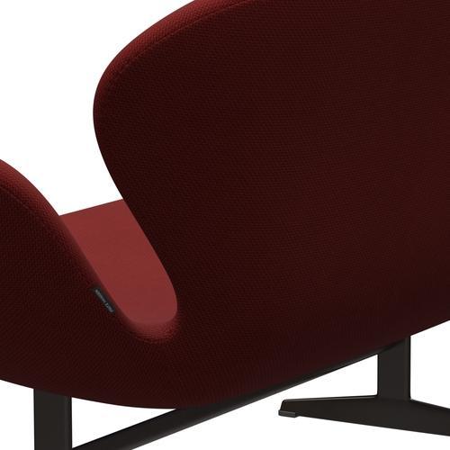 [product_category]-Fritz Hansen Swan Sofa 2 Seater, Brown Bronze/Diablo Wine Red-Fritz Hansen-3321-DIA302-BBBASE-FRI-5