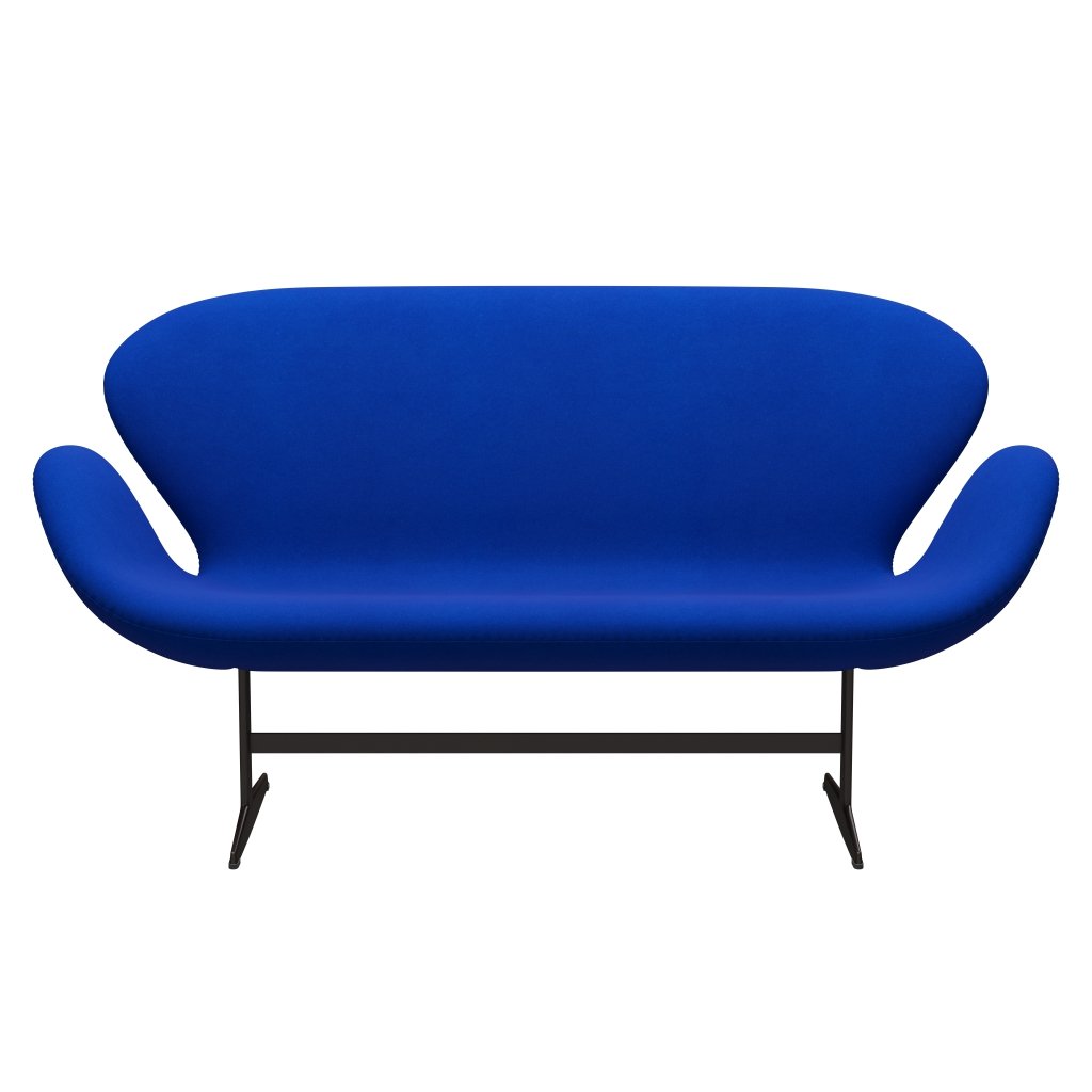 [product_category]-Fritz Hansen Swan Sofa 2 Seater, Brown Bronze/Divina Blue-Fritz Hansen-3321-DIV756-BBBASE-FRI-1