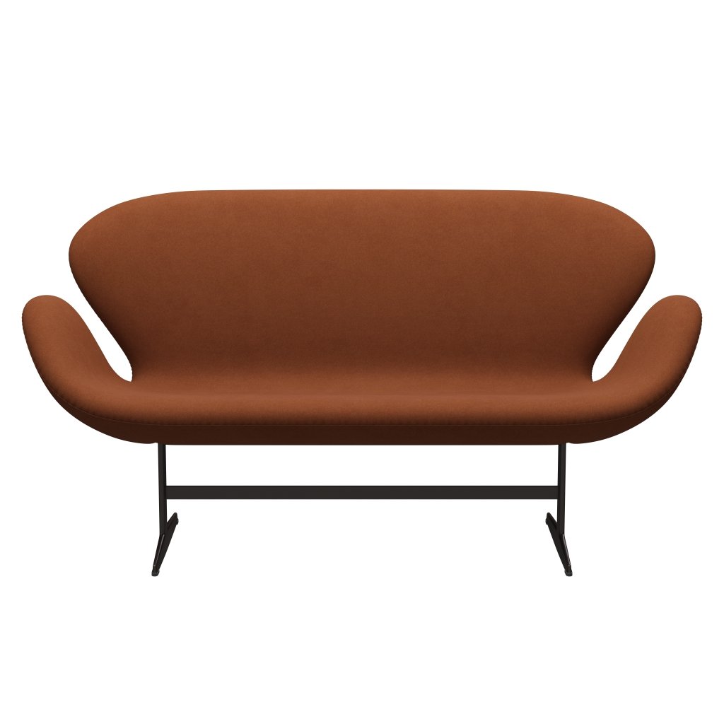 [product_category]-Fritz Hansen Swan Sofa 2 Seater, Brown Bronze/Divina Brown (346)-Fritz Hansen-3321-DIV346-BBBASE-FRI-1