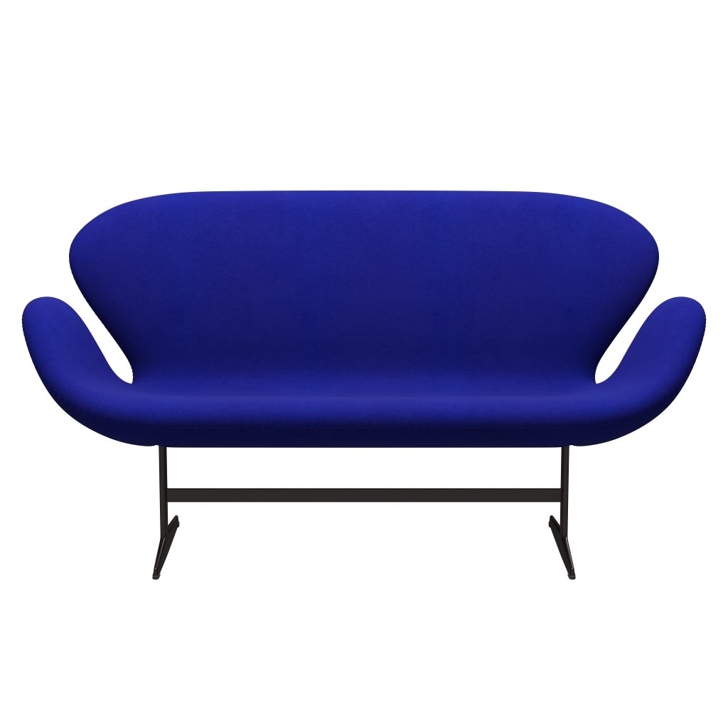 [product_category]-Fritz Hansen Swan Sofa 2 Seater, Brown Bronze/Divina Coral Blue-Fritz Hansen-3321-DIV782-BBBASE-FRI-1