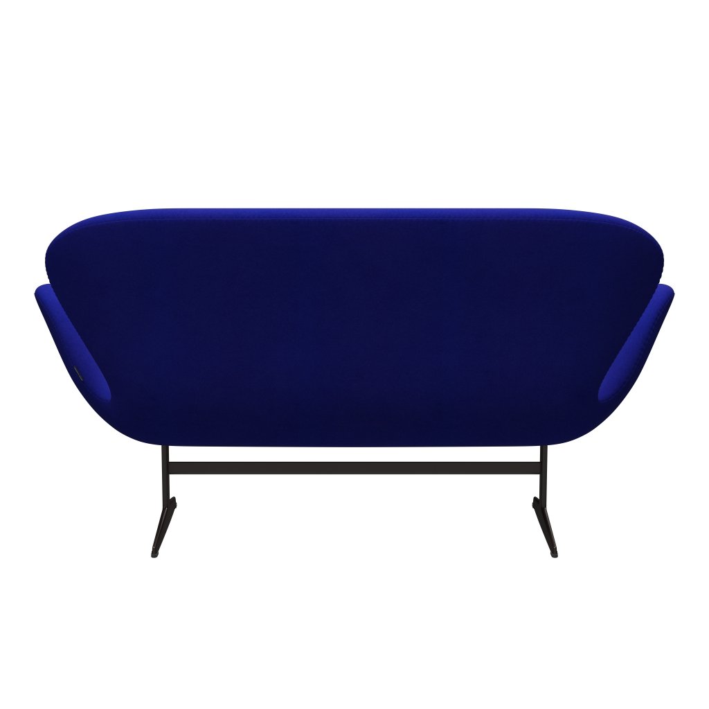 [product_category]-Fritz Hansen Swan Sofa 2 Seater, Brown Bronze/Divina Coral Blue-Fritz Hansen-3321-DIV782-BBBASE-FRI-4