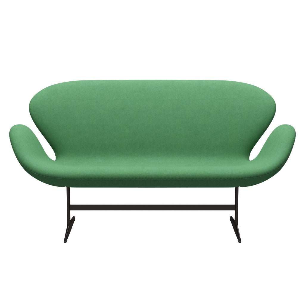 [product_category]-Fritz Hansen Swan Sofa 2 Seater, Brown Bronze/Divina Green-Fritz Hansen-3321-DIV966-BBBASE-FRI-1