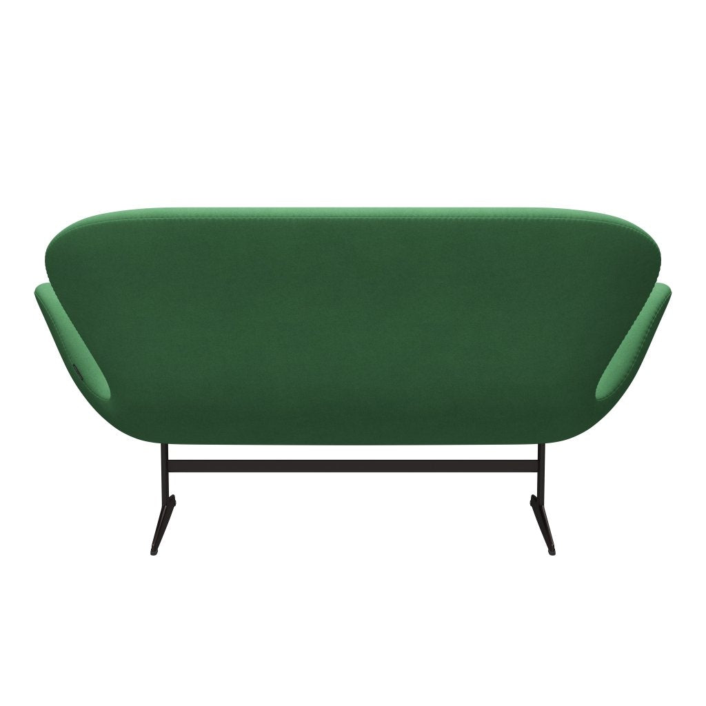 [product_category]-Fritz Hansen Swan Sofa 2 Seater, Brown Bronze/Divina Green-Fritz Hansen-3321-DIV966-BBBASE-FRI-4