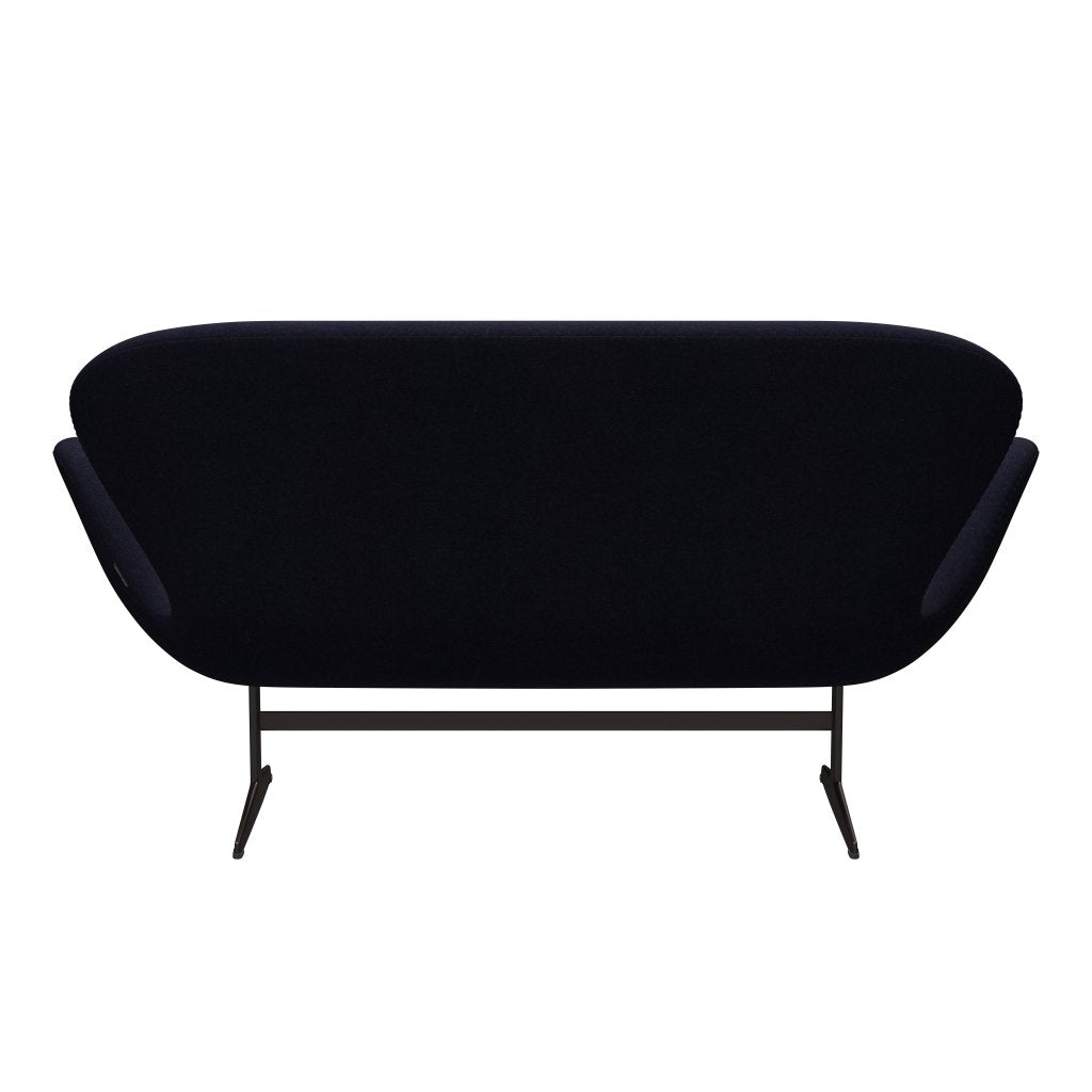 [product_category]-Fritz Hansen Swan Sofa 2 Seater, Brown Bronze/Divina Md Navy Dark-Fritz Hansen-3321-DMD783-BBBASE-FRI-4