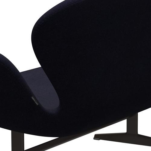 [product_category]-Fritz Hansen Swan Sofa 2 Seater, Brown Bronze/Divina Md Navy Dark-Fritz Hansen-3321-DMD783-BBBASE-FRI-5