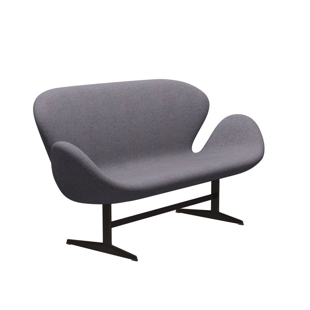 [product_category]-Fritz Hansen Swan Sofa 2 Seater, Brown Bronze/Divina Md Soft Blue Grey-Fritz Hansen-3321-DMD733-BBBASE-FRI-2