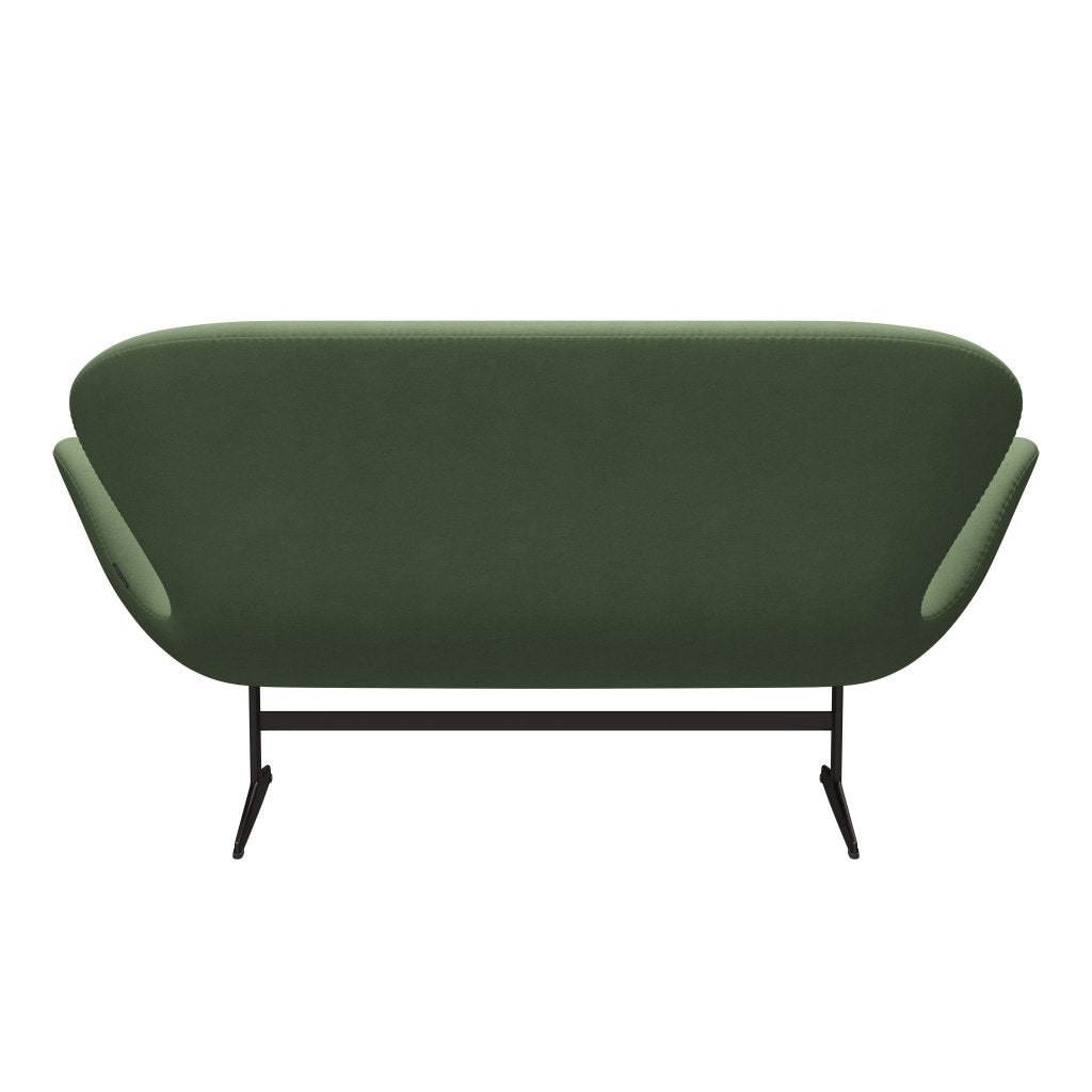[product_category]-Fritz Hansen Swan Sofa 2 Seater, Brown Bronze/Divina Olive Green-Fritz Hansen-3321-DIV856-BBBASE-FRI-4