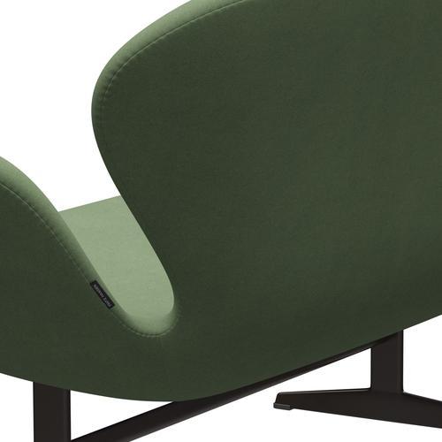 [product_category]-Fritz Hansen Swan Sofa 2 Seater, Brown Bronze/Divina Olive Green-Fritz Hansen-3321-DIV856-BBBASE-FRI-5