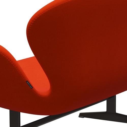 [product_category]-Fritz Hansen Swan Sofa 2 Seater, Brown Bronze/Divina Orange/Red-Fritz Hansen-3321-DIV542-BBBASE-FRI-5