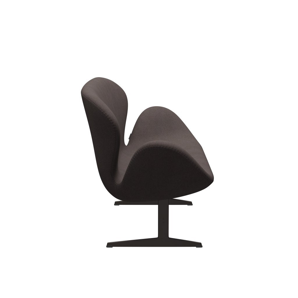 [product_category]-Fritz Hansen Swan Sofa 2 Seater, Brown Bronze/Divina Pastel Brown-Fritz Hansen-3321-DIV691-BBBASE-FRI-3