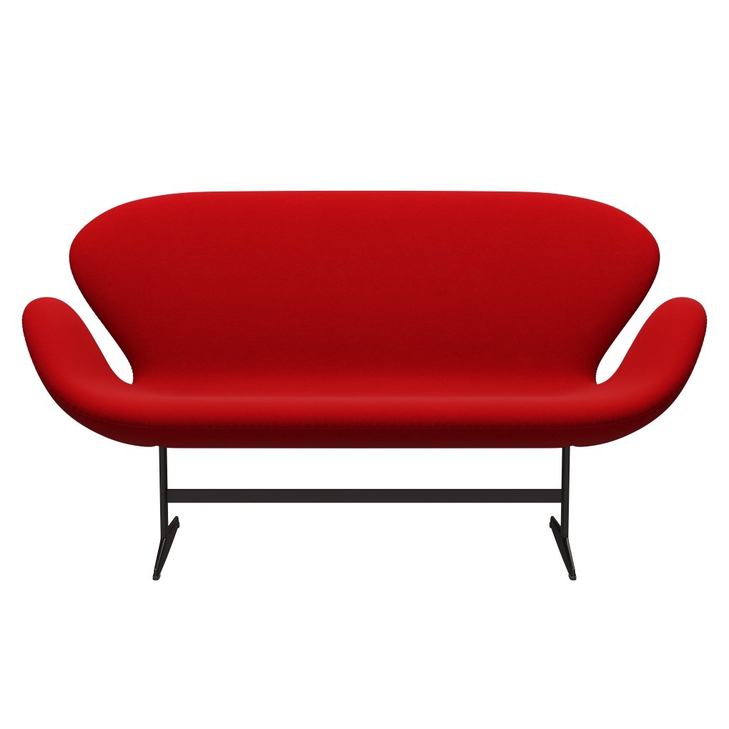 [product_category]-Fritz Hansen Swan Sofa 2 Seater, Brown Bronze/Divina Red (623)-Fritz Hansen-3321-DIV623-BBBASE-FRI-1