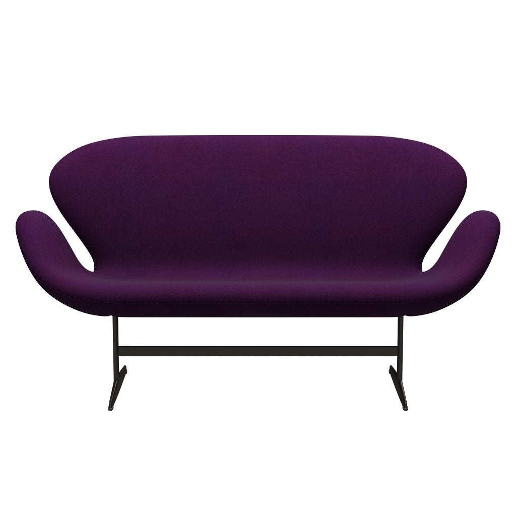 [product_category]-Fritz Hansen Swan Sofa 2 Seater, Brown Bronze/Divina Violet (696)-Fritz Hansen-3321-DIV696-BBBASE-FRI-1