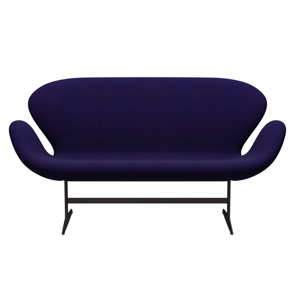 [product_category]-Fritz Hansen Swan Sofa 2 Seater, Brown Bronze/Divina Violet Dark (692)-Fritz Hansen-3321-DIV692-BBBASE-FRI-1