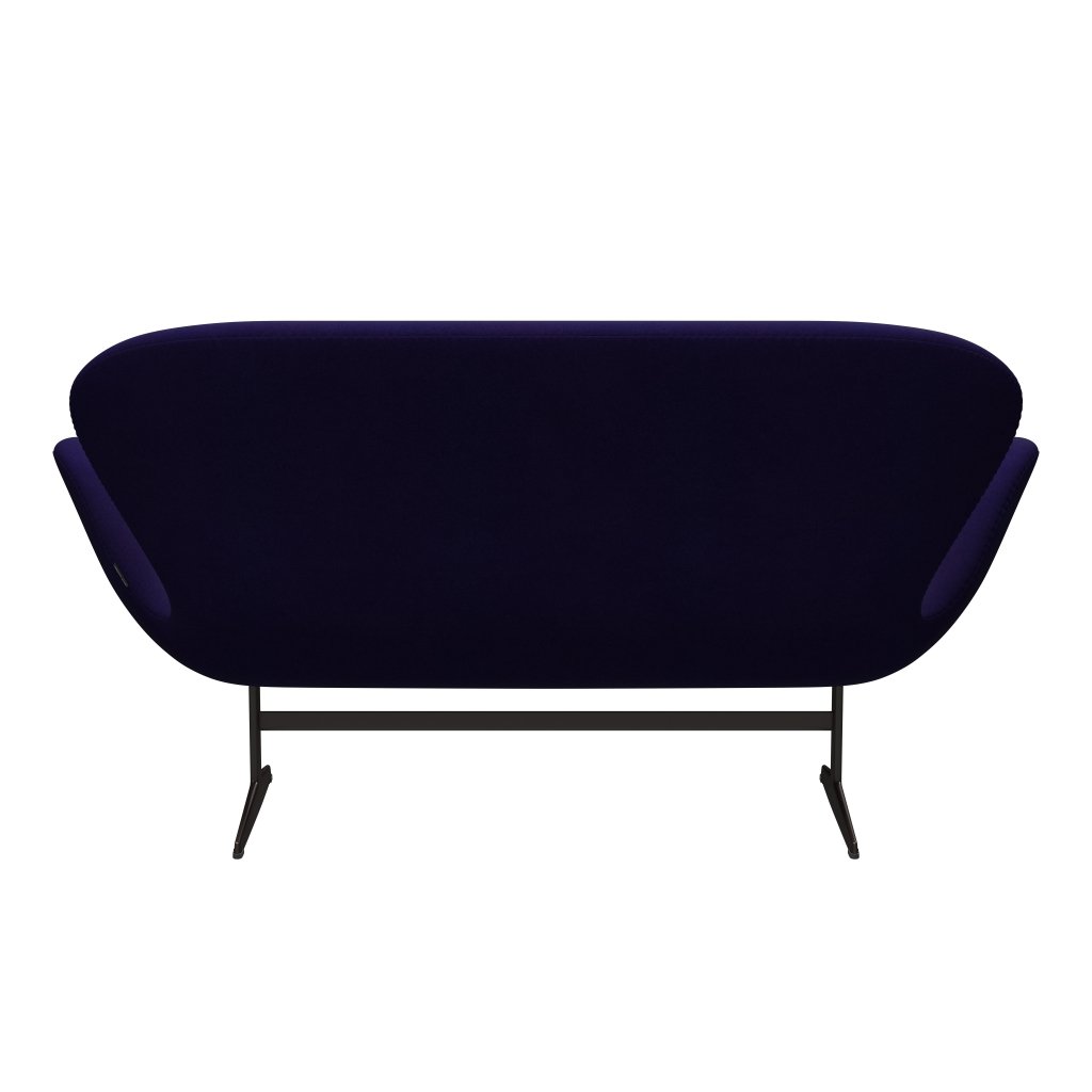 [product_category]-Fritz Hansen Swan Sofa 2 Seater, Brown Bronze/Divina Violet Dark (692)-Fritz Hansen-3321-DIV692-BBBASE-FRI-4