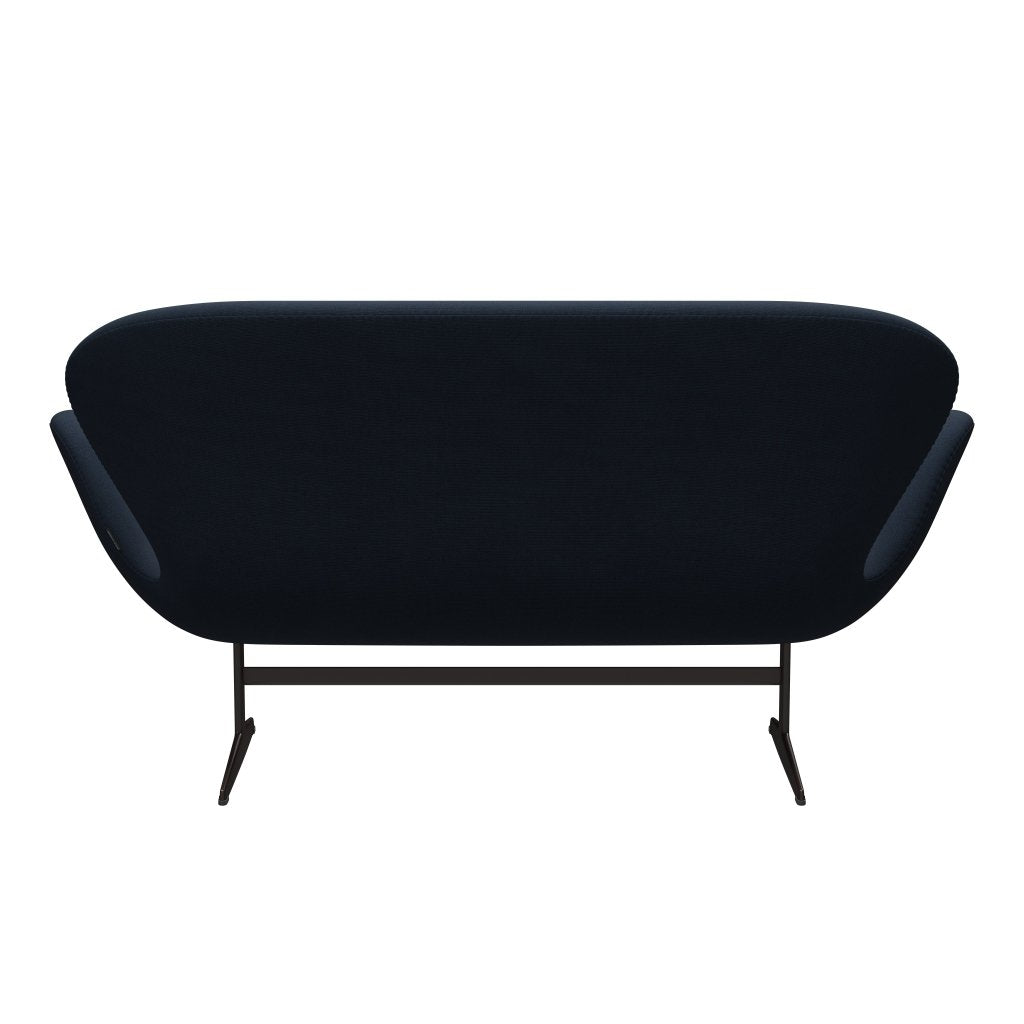 [product_category]-Fritz Hansen Swan Sofa 2 Seater, Brown Bronze/Fame Blue Anthracite-Fritz Hansen-3321-F60017-BBBASE-FRI-4