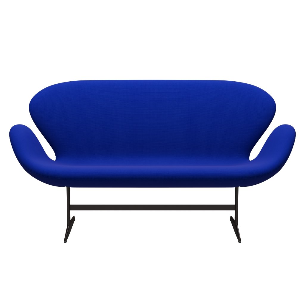 [product_category]-Fritz Hansen Swan Sofa 2 Seater, Brown Bronze/Fame Blue-Fritz Hansen-3321-F66075-BBBASE-FRI-1