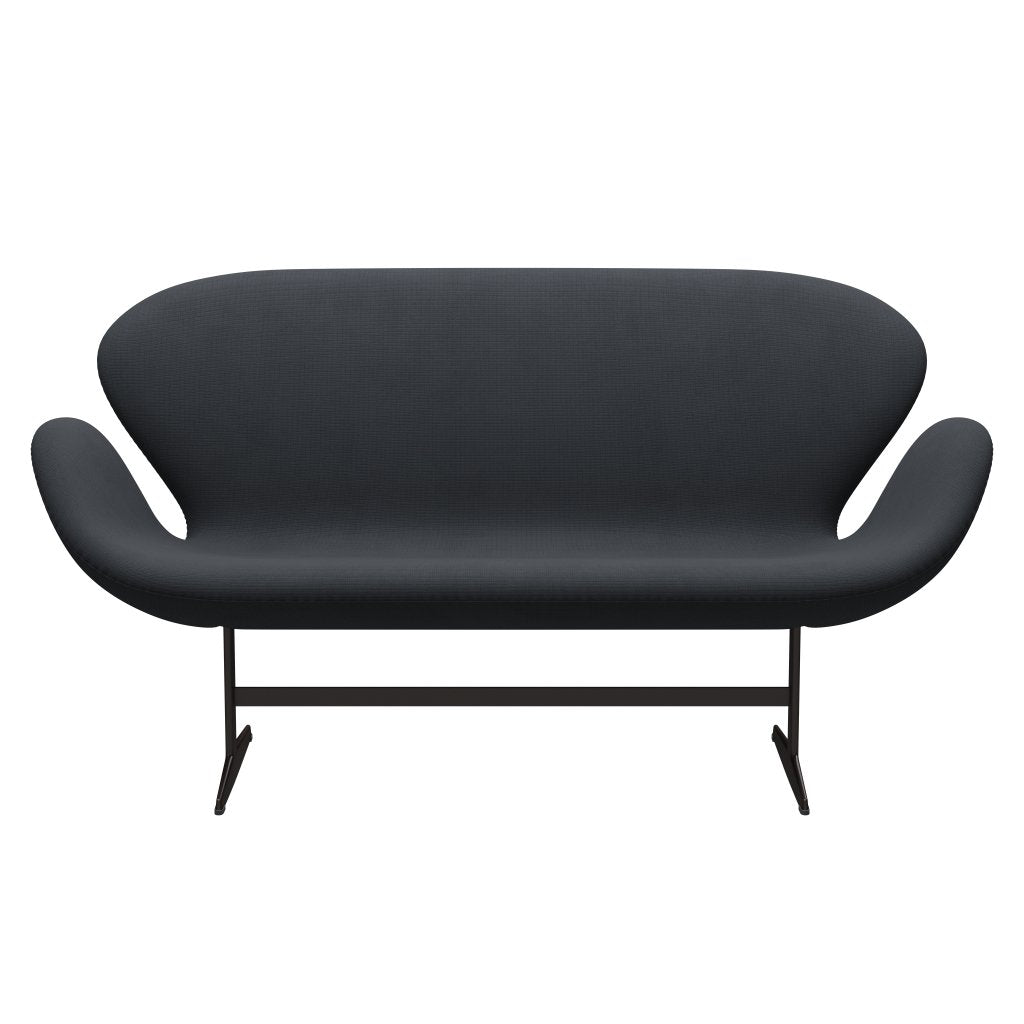 [product_category]-Fritz Hansen Swan Sofa 2 Seater, Brown Bronze/Fame Grey (60003)-Fritz Hansen-3321-F60003-BBBASE-FRI-1