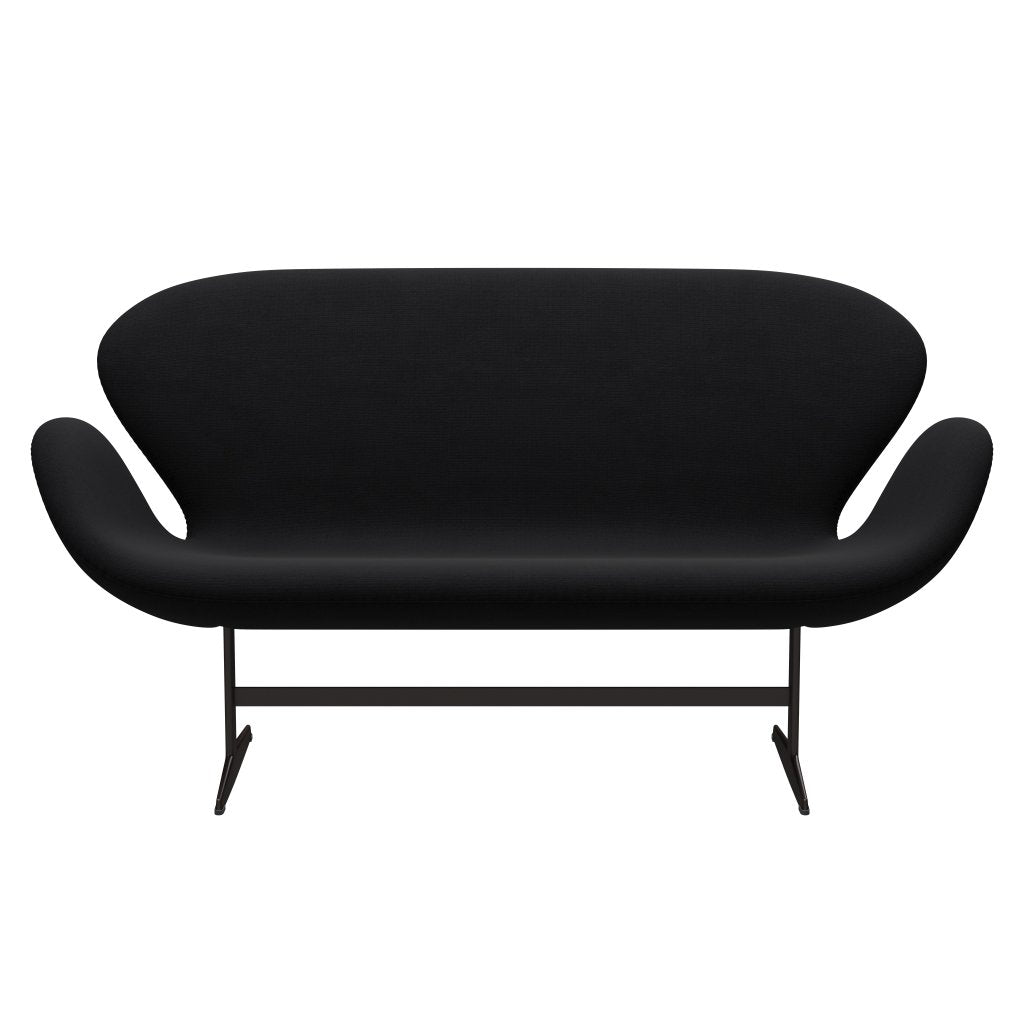 [product_category]-Fritz Hansen Swan Sofa 2 Seater, Brown Bronze/Fame Grey (60051)-Fritz Hansen-3321-F60051-BBBASE-FRI-1