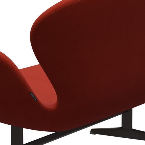 [product_category]-Fritz Hansen Swan Sofa 2 Seater, Brown Bronze/Fame Orange Red-Fritz Hansen-3321-F64168-BBBASE-FRI-5
