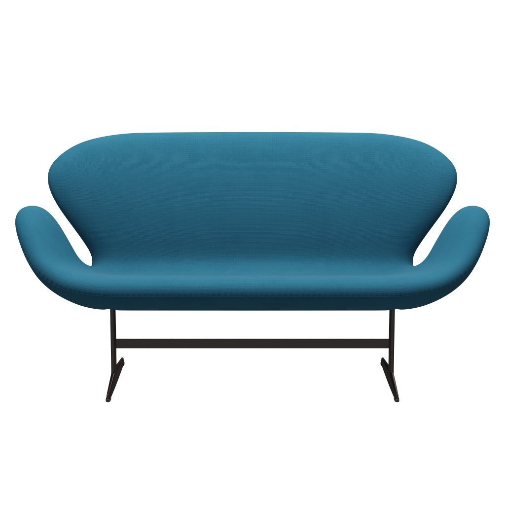 [product_category]-Fritz Hansen Swan Sofa 2 Seater, Brown Bronze/Fame Petroleum-Fritz Hansen-3321-F67004-BBBASE-FRI-1