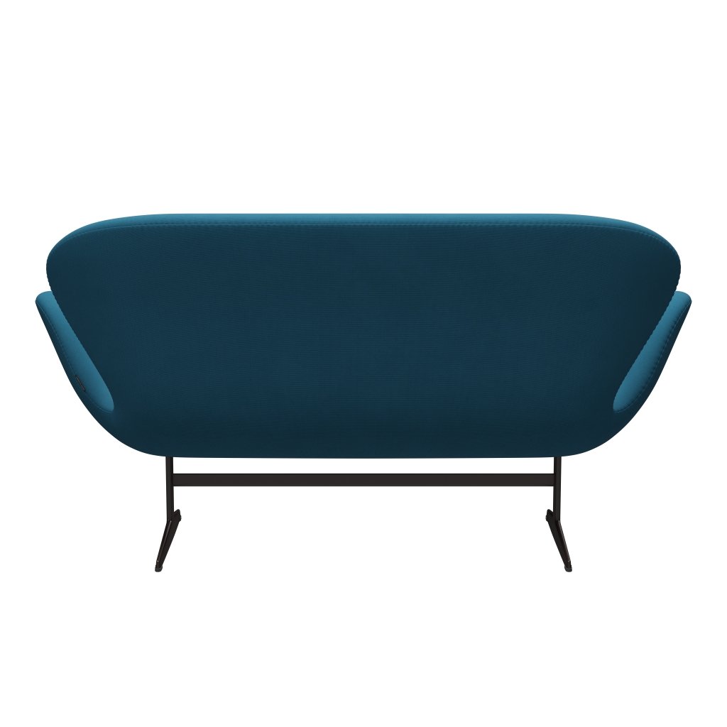 [product_category]-Fritz Hansen Swan Sofa 2 Seater, Brown Bronze/Fame Petroleum-Fritz Hansen-3321-F67004-BBBASE-FRI-4