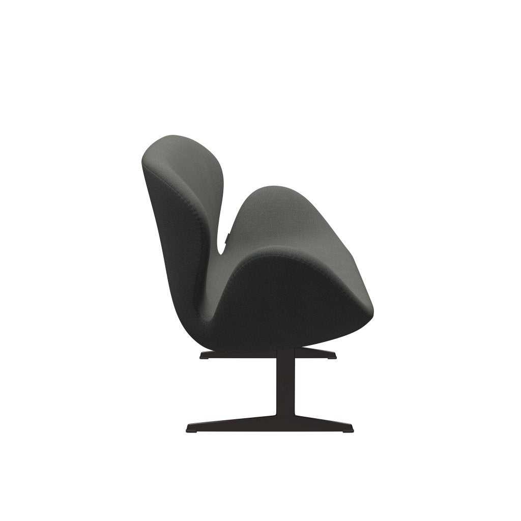 [product_category]-Fritz Hansen Swan Sofa 2 Seater, Brown Bronze/Fiord Brown/Grey-Fritz Hansen-3321-FIO971-BBBASE-FRI-3