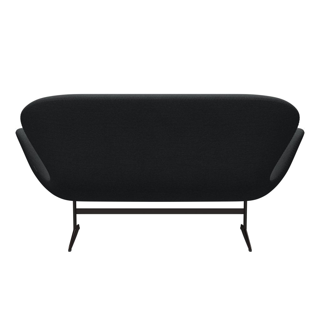 [product_category]-Fritz Hansen Swan Sofa 2 Seater, Brown Bronze/Fiord Dark Grey Multicoloured-Fritz Hansen-3321-FIO191-BBBASE-FRI-4