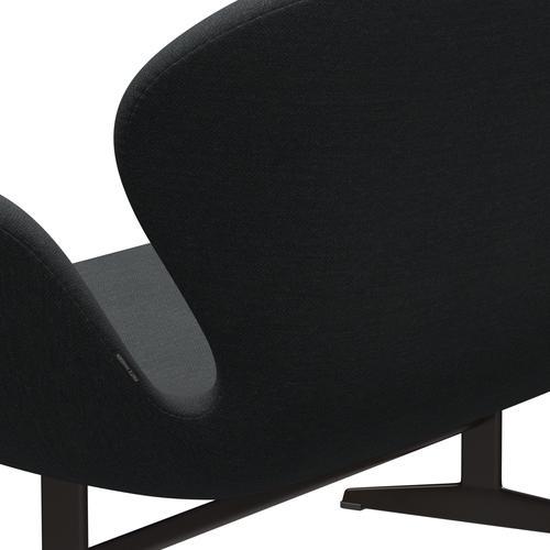 [product_category]-Fritz Hansen Swan Sofa 2 Seater, Brown Bronze/Fiord Dark Grey Multicoloured-Fritz Hansen-3321-FIO191-BBBASE-FRI-5