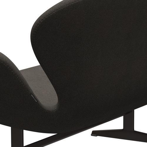 [product_category]-Fritz Hansen Swan Sofa 2 Seater, Brown Bronze/Hallingdal Charcoal Light-Fritz Hansen-3321-HAL153-BBBASE-FRI-5