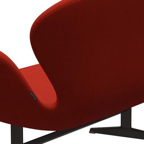 [product_category]-Fritz Hansen Swan Sofa 2 Seater, Brown Bronze/Hallingdal Orange (600)-Fritz Hansen-3321-HAL600-BBBASE-FRI-5