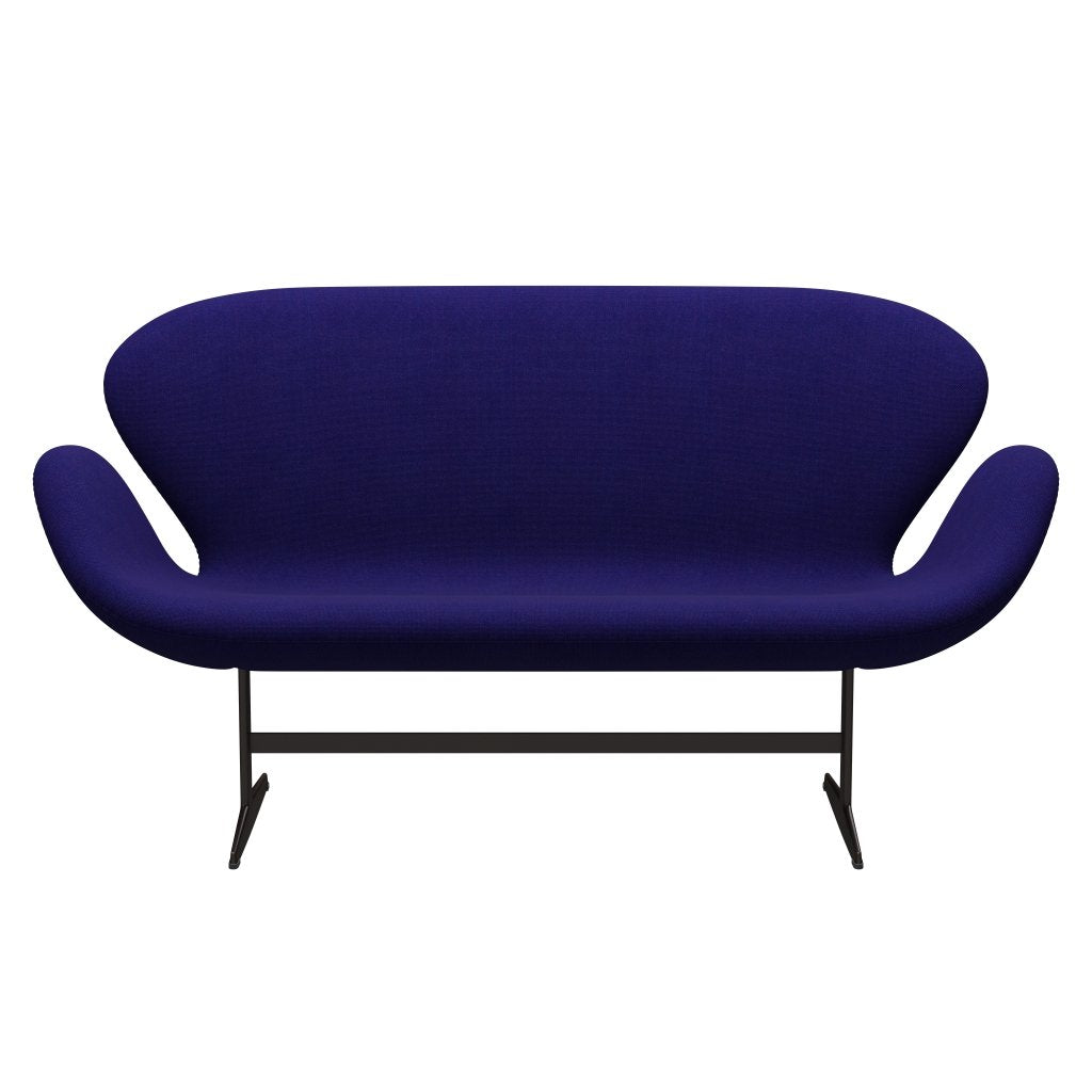 [product_category]-Fritz Hansen Swan Sofa 2 Seater, Brown Bronze/Hallingdal Violet Dark-Fritz Hansen-3321-HAL763-BBBASE-FRI-1