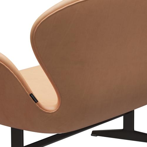 [product_category]-Fritz Hansen Swan Sofa 2 Seater, Brown Bronze/Natural Nature-Fritz Hansen-3321-NATUR-BBBASE-FRI-5