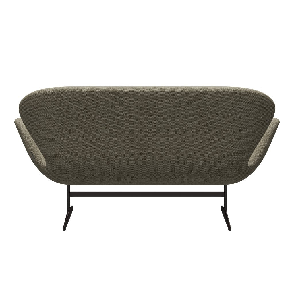 [product_category]-Fritz Hansen Swan Sofa 2 Seater, Brown Bronze/Re Wool Light Beige/Natural-Fritz Hansen-3321-REW218-BBBASE-FRI-4